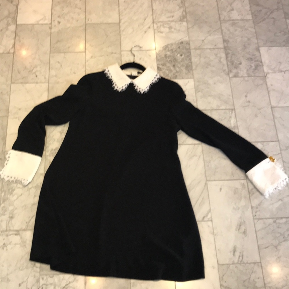 Black a line dress